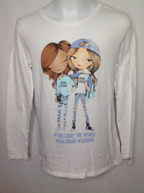The Place White & Baby Blue Top