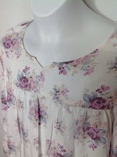 The Place White Print Pink & Blue Floral Top