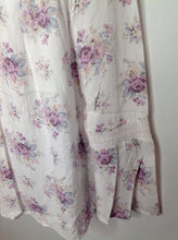 The Place White Print Pink & Blue Floral Top