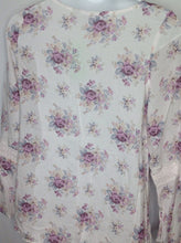 The Place White Print Pink & Blue Floral Top
