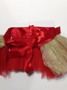 Toby RED & GOLD Skirt Tutu