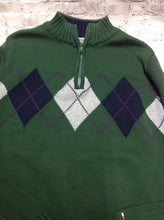 Tommy Hilfiger Green Print Argyle Sweater