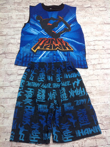 Tony Hawk Black & Blue SKATE BOARDING Pajamas