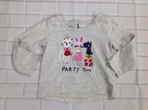 Toughskins Gray & Fuchsia Top