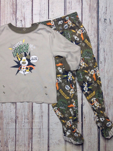Toughskins Green & Beige Sleepwear