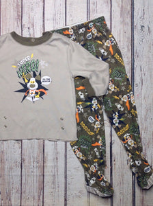 Toughskins Green & Beige Sleepwear