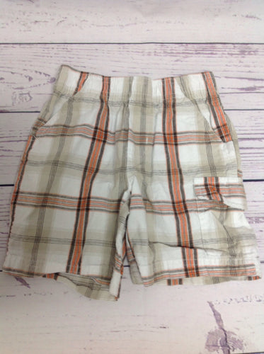 Toughskins Orange & Beige Shorts
