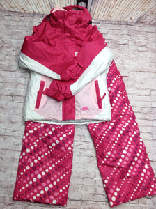 Trespass Pink & White Snowsuit