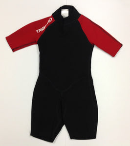 Tribord Red & Black Solid Swimwear