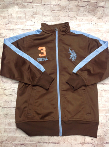 U.S. Polo Brown & Blue Top