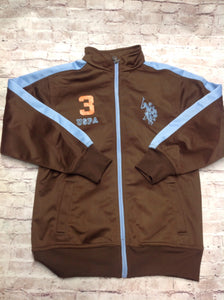 U.S. Polo Brown & Blue Top