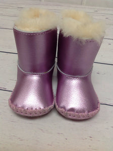UGG Pink Metallic Boots