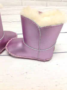 UGG Pink Metallic Boots