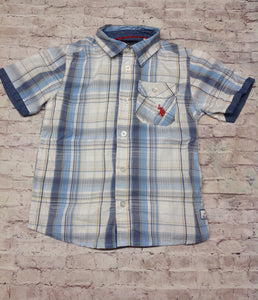 US Polo Blue & White Top