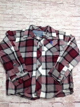 US Polo Maroon & Gray Plaid Top