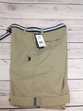 US Polo Tan Solid Shorts