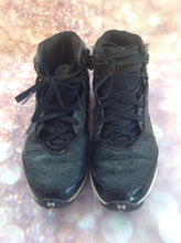Under Armour Black & Silver Cleats Size 5.5