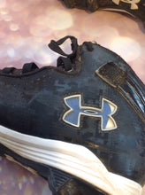 Under Armour Black & Silver Cleats Size 5.5