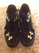 Under Armour Black & White Cleats Size 2.5