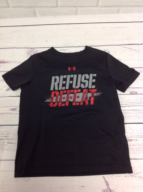 Under Armour Black Print Refuse Defeat Top