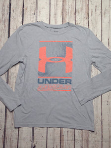 Under Armour GRAY & CORAL Athletic Top
