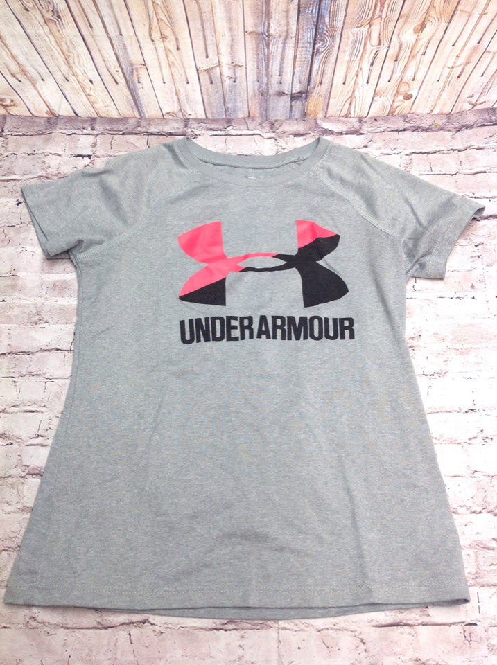 Under Armour Gray & Pink Top
