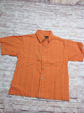 Urban Orange Print Checkered Top