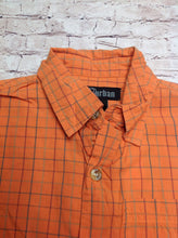 Urban Orange Print Checkered Top