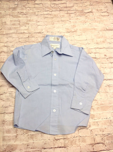 VAN HUESEN Blue Solid Top