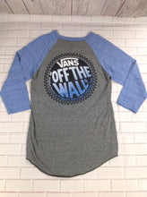 Vans Gray & Blue Logo Top