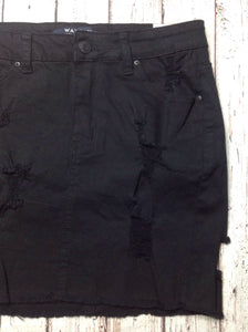 WAX Jean BLACK DENIM Skirt
