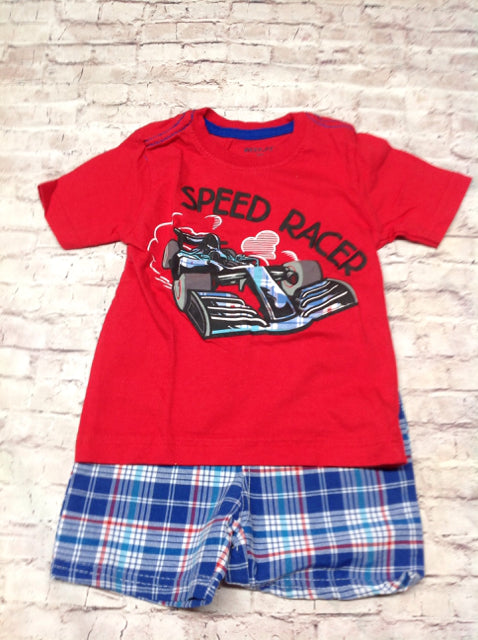 WEE PLAY Red & Blue 2 PC Outfit