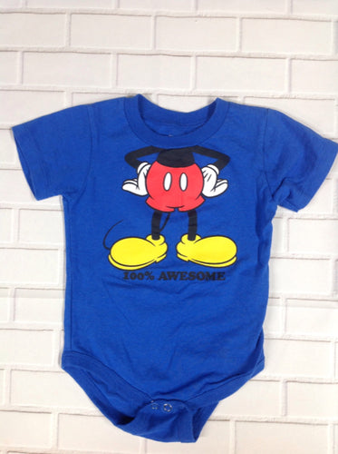 Walt Disney Blue Print Top