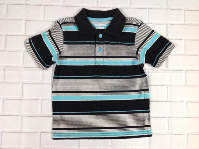 Wonder Kids BLUE & BLACK Stripe Top