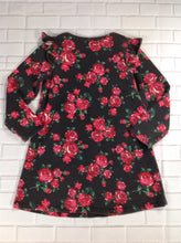 Wonder Kids Black Print Roses Dress