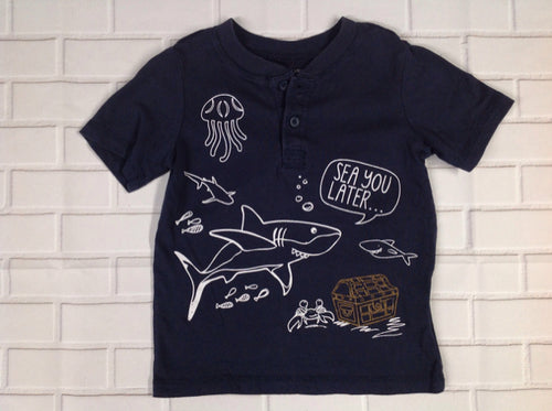 Wonder Kids Blue Sea Animals Top