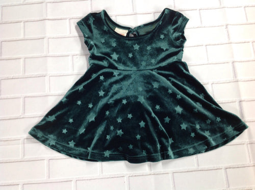 Wonder Kids Green Print Dress