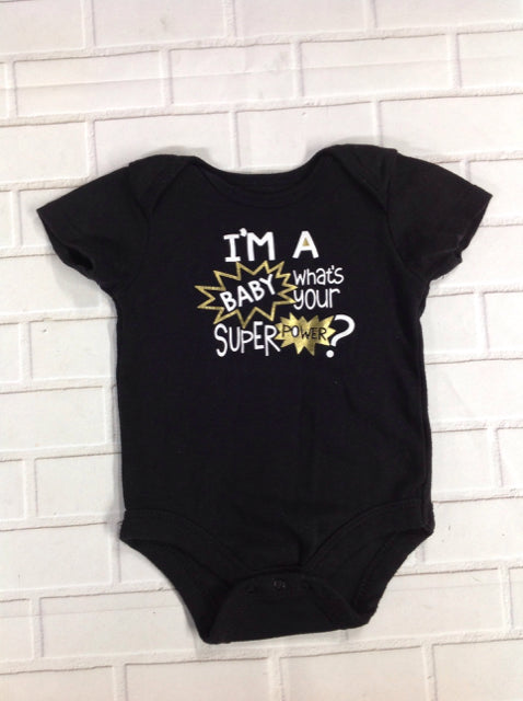 Wonder Nation Black Print Top