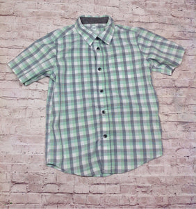 Wonder Nation Blue & Green Plaid Top