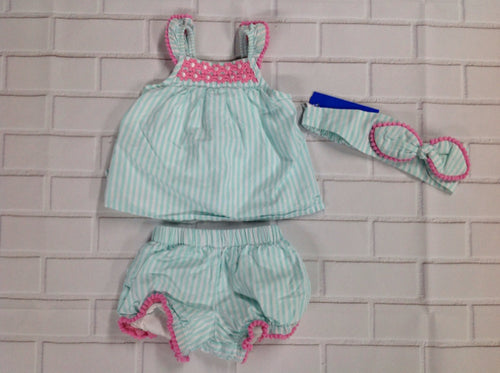 Wonder Nation Blue & White 2 PC Outfit
