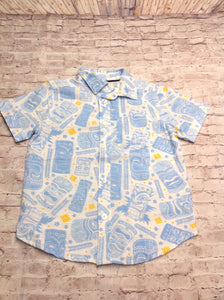 Wonder Nation Blue & White Top