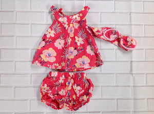 Wonder Nation Coral Print 2 PC Outfit