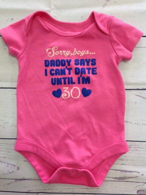 Wonder Nation PINK PRINT Onesie
