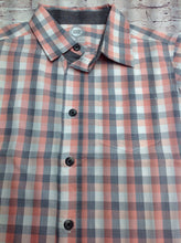Wonder Nation Pink & Gray Checkered Top