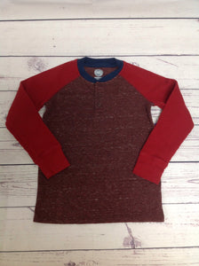 Wonder Nation Red & Navy waffle Top