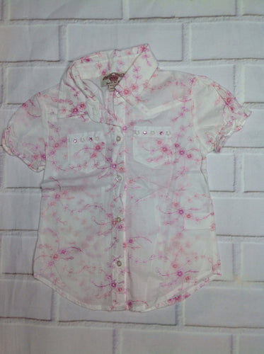Woven Works White & Pink Top