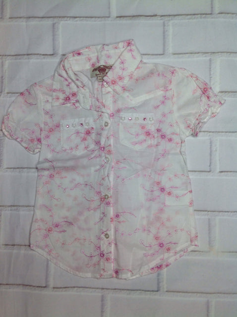 Woven Works White & Pink Top