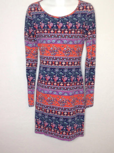Xhilaration BLUE & ORANGE Dress