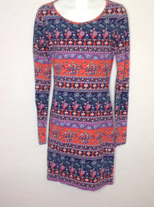 Xhilaration BLUE & ORANGE Dress