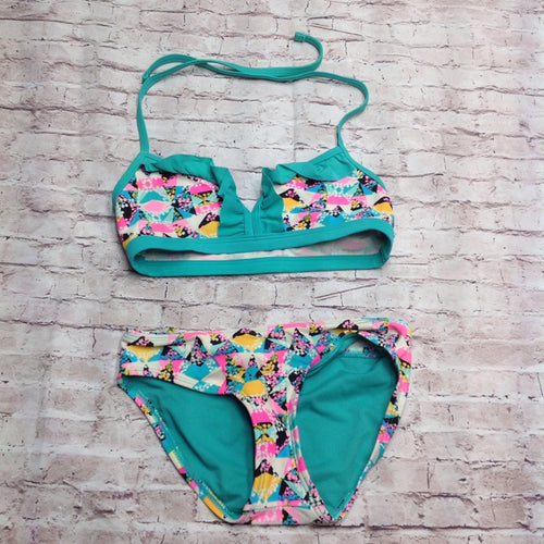 Xhilaration Green & Pink Swimwear